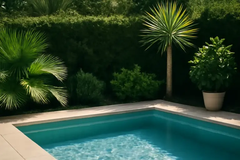 Piscine e piante: quali varietà scegliere per evitare foglie in acqua e avere sempre tutto pulito
