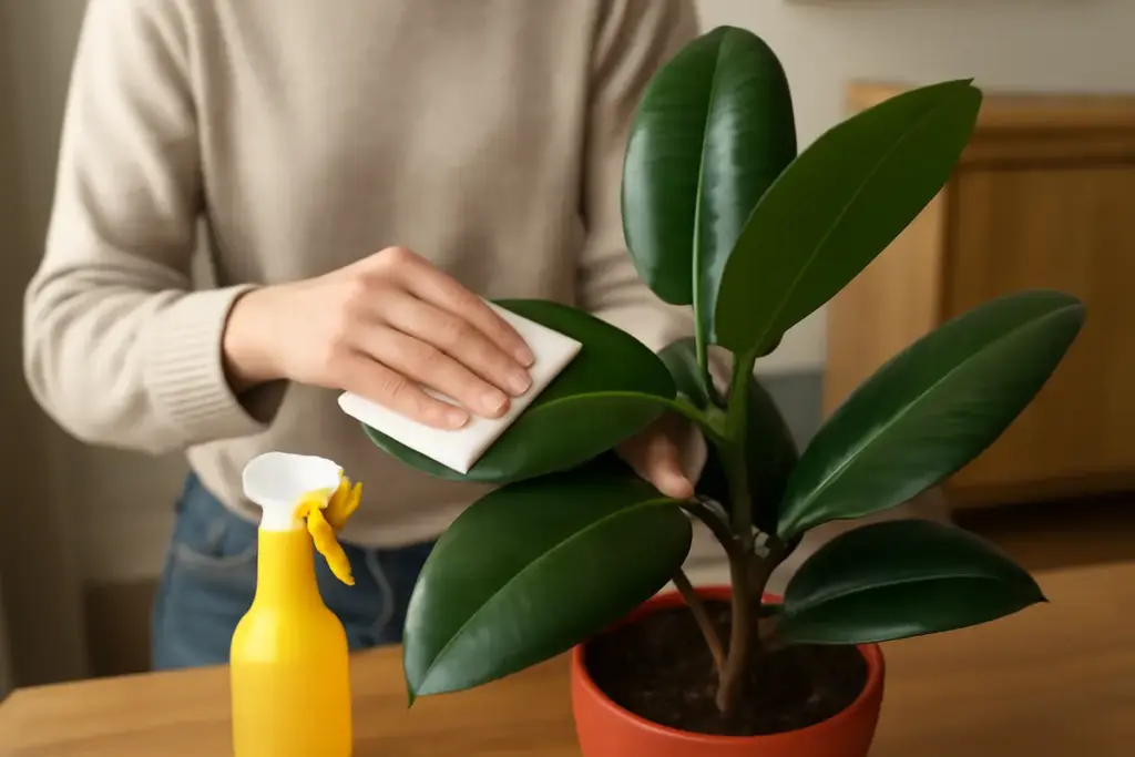Pulizia delle foglie: come eliminare la polvere senza danneggiare la pianta?