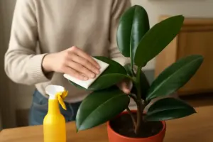 Pulizia delle foglie: come eliminare la polvere senza danneggiare la pianta?