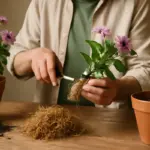 Sfoltire le radici delle piante d’appartamento: il beneficio insospettabile per la fioritura