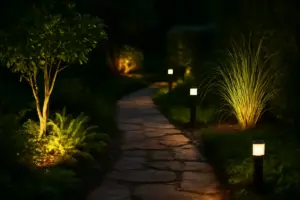 Illuminazione nel giardino: come scegliere luci strategiche per valorizzare piante e percorsi creando atmosfera