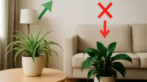 Piante da appartamento in ottobre: come capire se la nuova posizione offre luce sufficiente